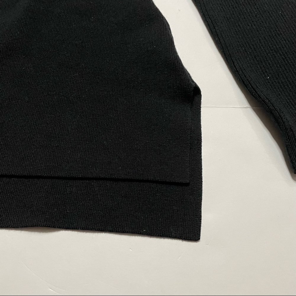Athleta Derek Lam 10C 10 Crosby Ribbed Long Sleeve Knit Sweater Blouse Small - Picture 3 of 7